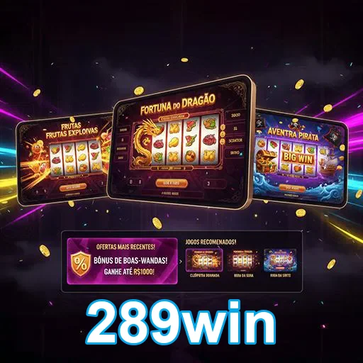Imagem do site 289win mostrando anúncios e promoções em esportes e apostas online.